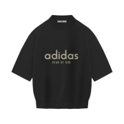 Adidas x Fear of God Athletics Heavy Jersey 3/4 Mock T-Shirt Black - KR Sizing