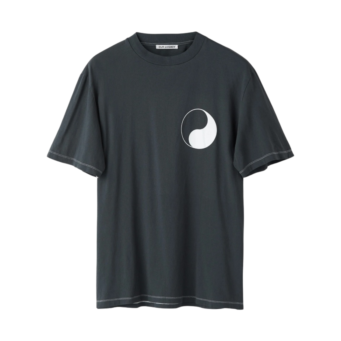 WS4236BBY Our Legacy Work Shop Box T-Shirt Yin Yang Black