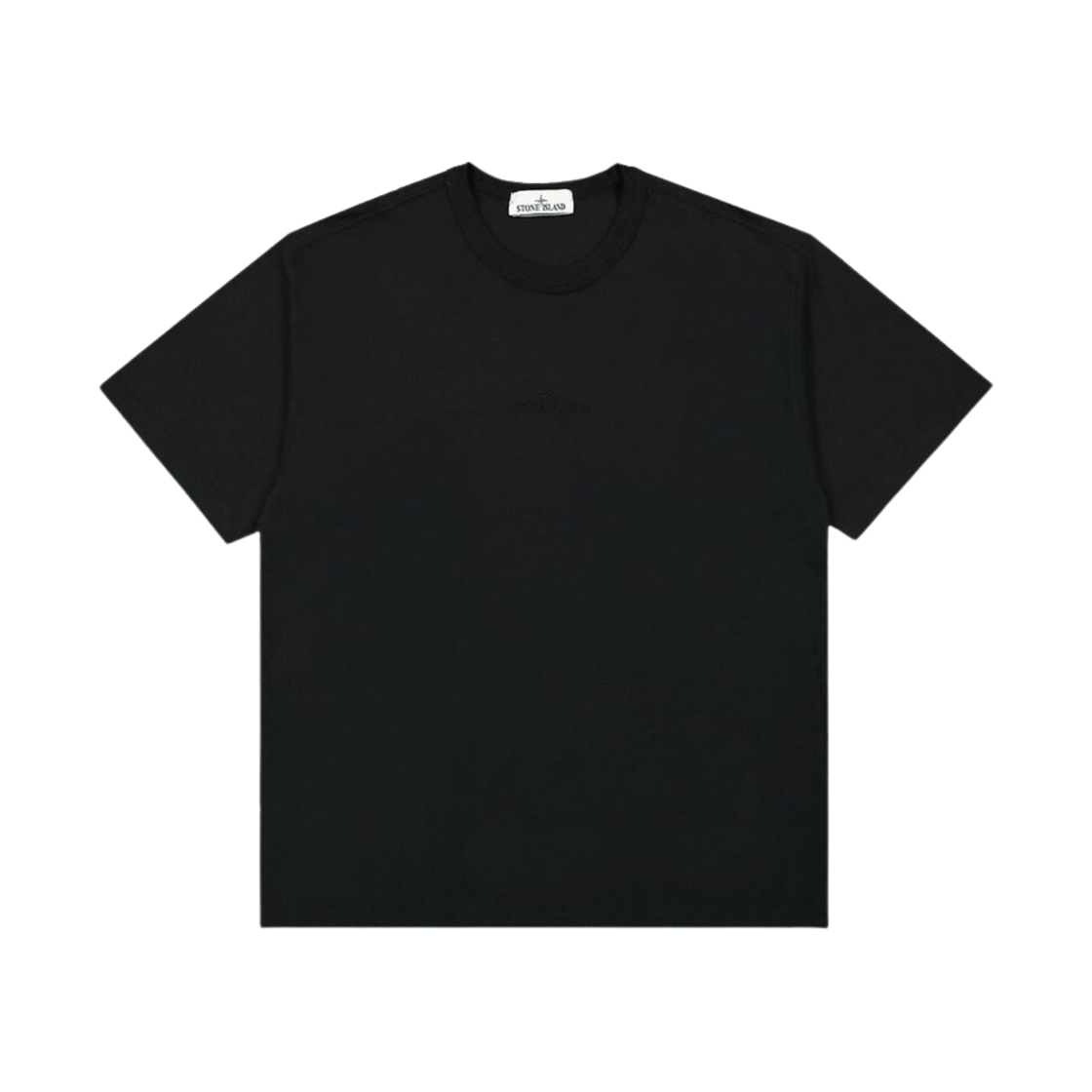 스톤 아일랜드 20457 가먼트 다이드 로고 자수 티셔츠 블랙 - 24SS(Stone Island 20457 Garment Dyed Embroidered Logo T-Shirt Black - 24SS) - 2