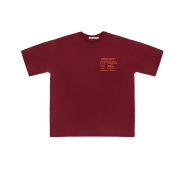 Permanent Archive Lettering T-Shirt Burgundy