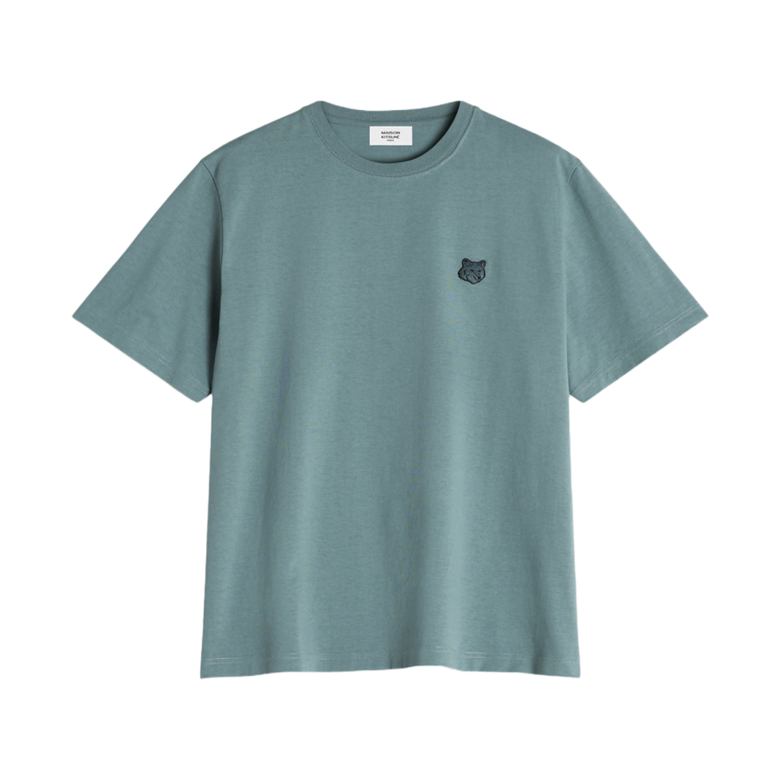 MM00127KJ0118-0081 Maison Kitsune Bold Fox Head Patch Comfort T-Shirt Seine Blue