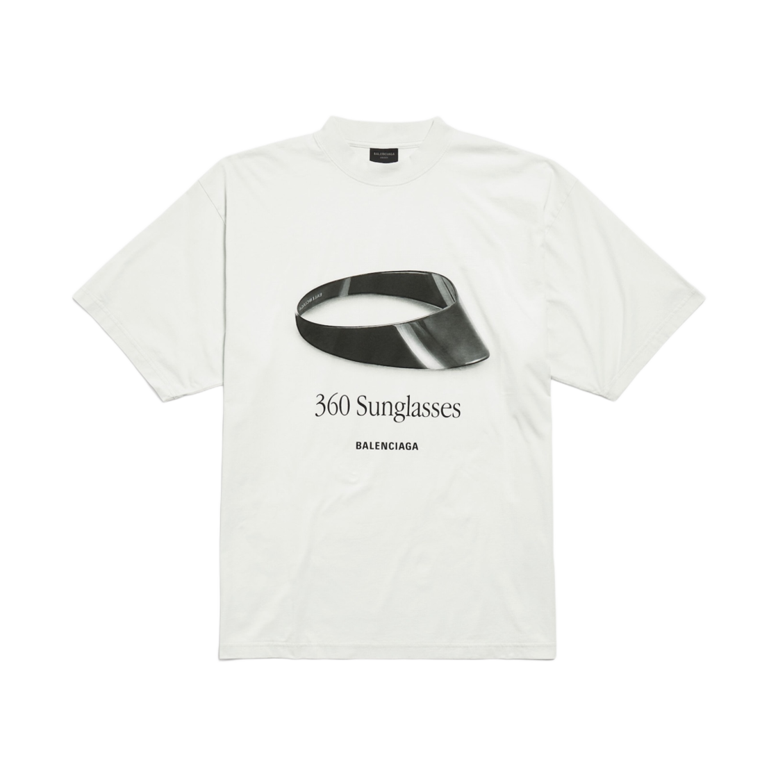 발렌시아가 360 선글라스 티셔츠 미디움 핏 더티 화이트(Balenciaga 360 Sunglasses T-Shirt Medium Fit Dirty White) - 1