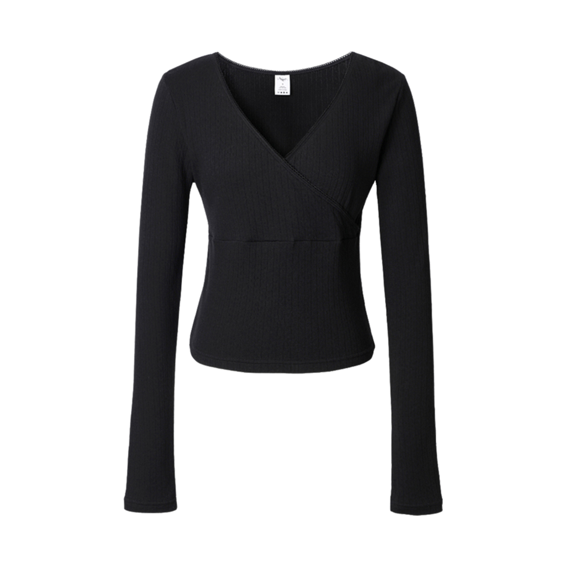 (W) 쓰리타임즈 오가닉 비비 탑 블랙((W) Threetimes Organic Bibi Top Black)