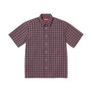 Supreme Loose Fit Mini Plaid S/S Shirt Black - 24SS