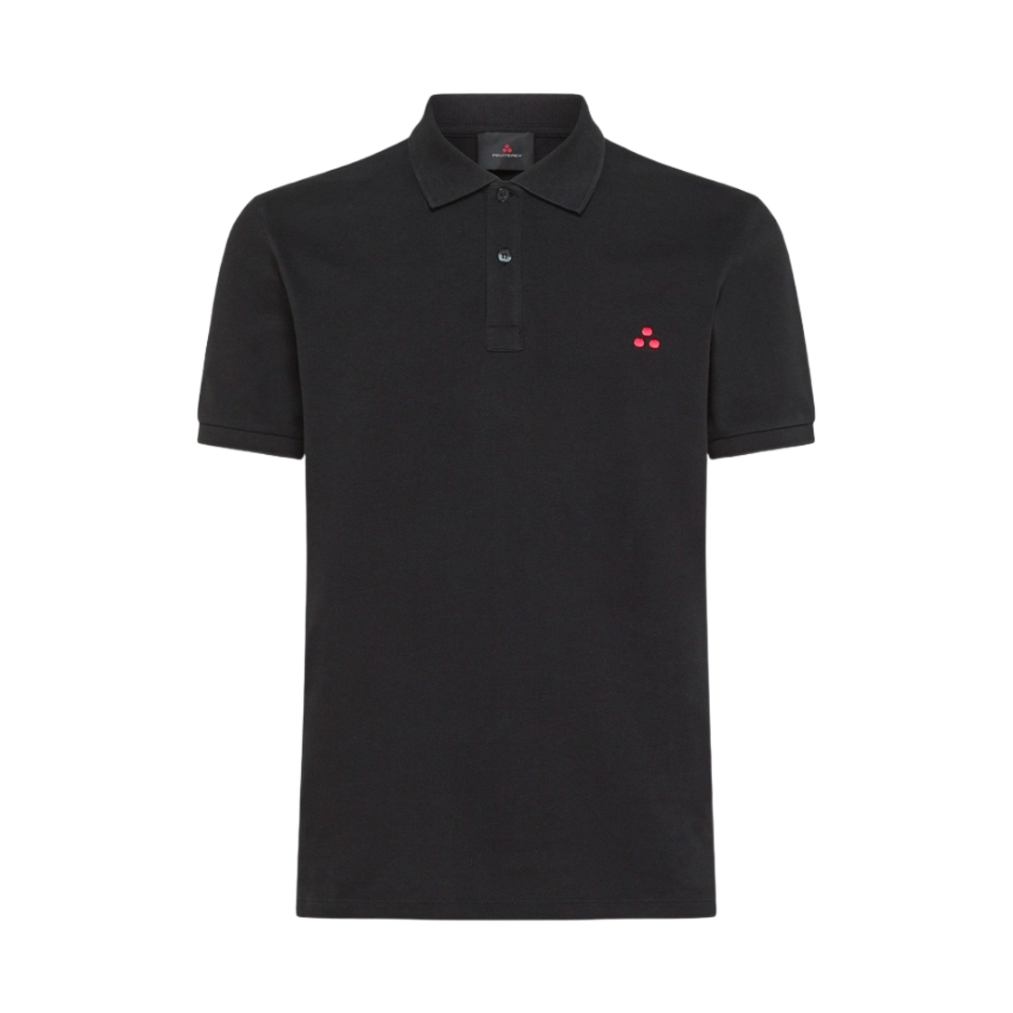 페트레이 샤이니 코튼 피케 폴로 셔츠 블랙(Peuterey Shiny Cotton Pique Polo Shirt Black)