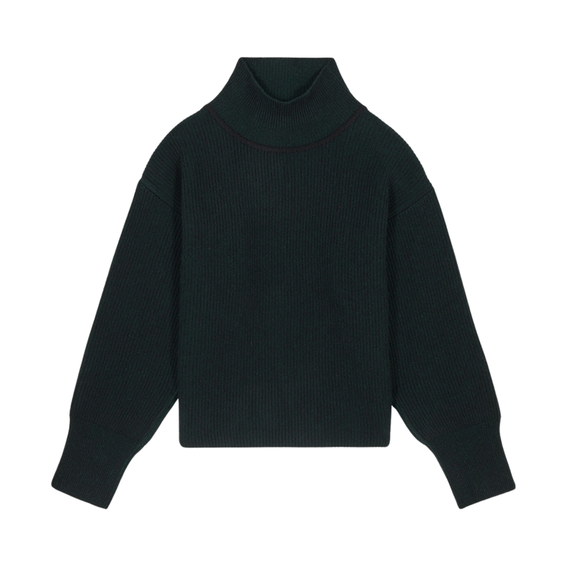메종 키츠네 립드 풀오버 블랙 멜란지(Maison Kitsune Ribbed Pullover Black Melange) - 1