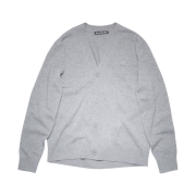 Acne Studios Keve Face V-Neck Cardigan Grey Melange