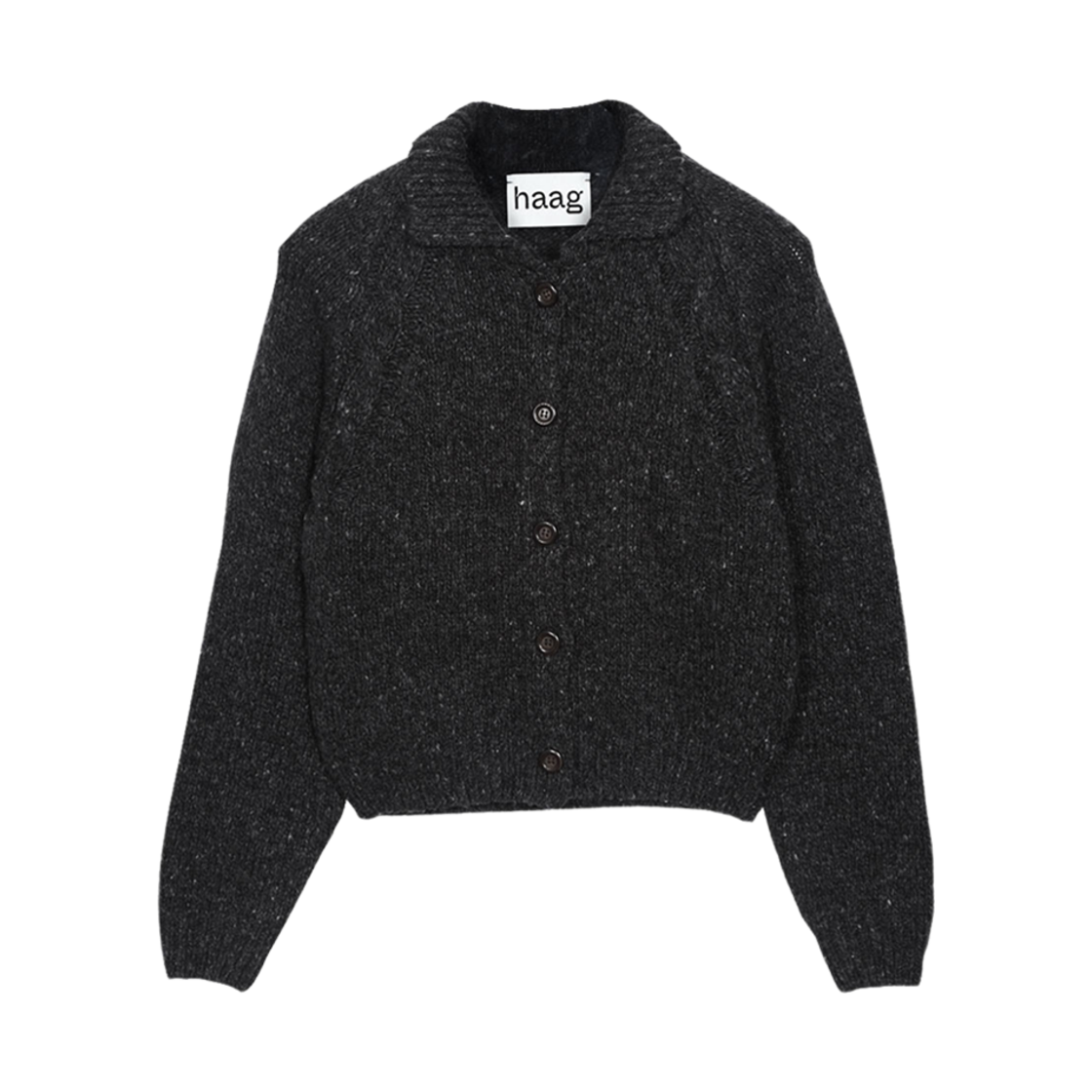 (W) 헤이그 언 오카드 가디건 차콜((W) Haag An Orchard Cardigan Charcoal)
