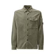 C.P. Company Corduroy Lens Buttoned Shirt Grape Leaf - 24FW