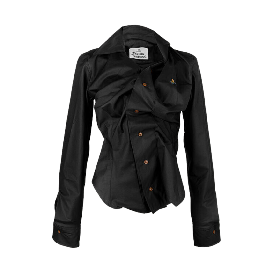 1501000C-W009Q-N401 (W) Vivienne Westwood Drunken Shirt Black