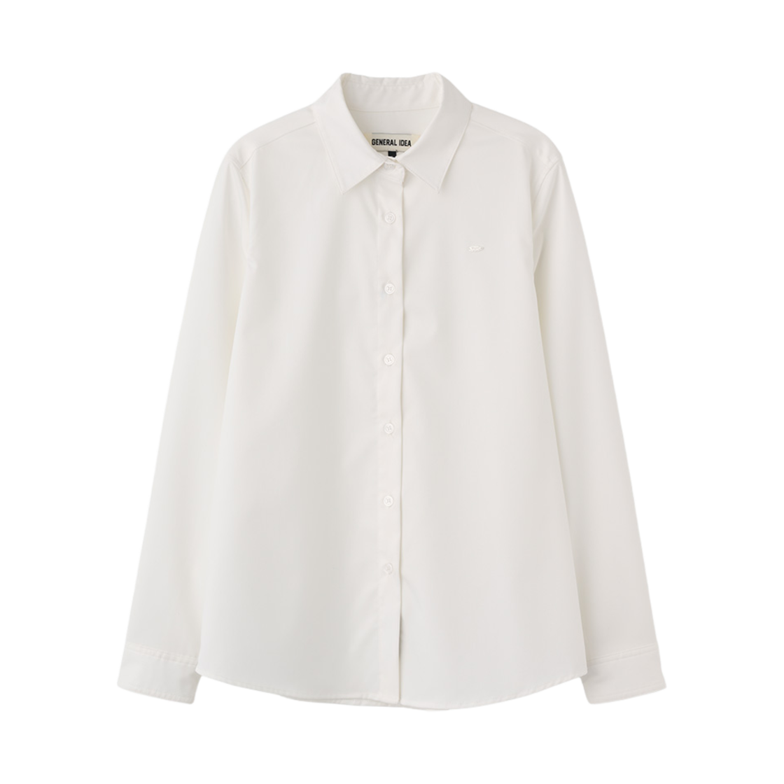 제너럴아이디어 우먼 링클프리 리벳 셔츠 화이트(General Idea woman wrinkle free rivet shirts white) - 1