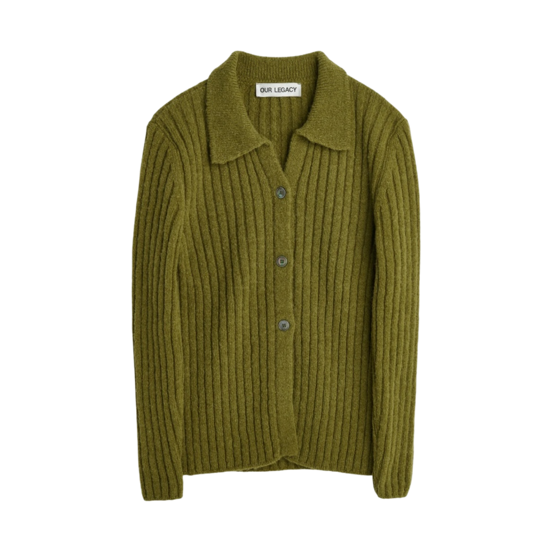 (W) 아워레가시 파인 폴로 알파카 스웜프 그린((W) Our Legacy Fine Polo Alpaca Swamp Green) - 1