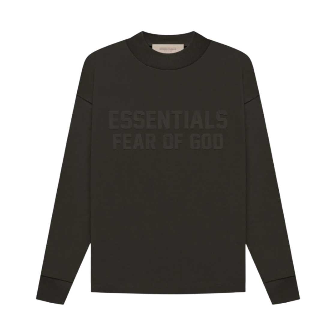 (키즈) 에센셜 롱슬리브 티셔츠 오프 블랙 - 22FW((Kids) Essentials Long Sleeve T-Shirt Off Black - 22FW) - 1