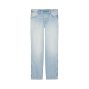 Gucci Straight Leg Denim Pants Light Blue