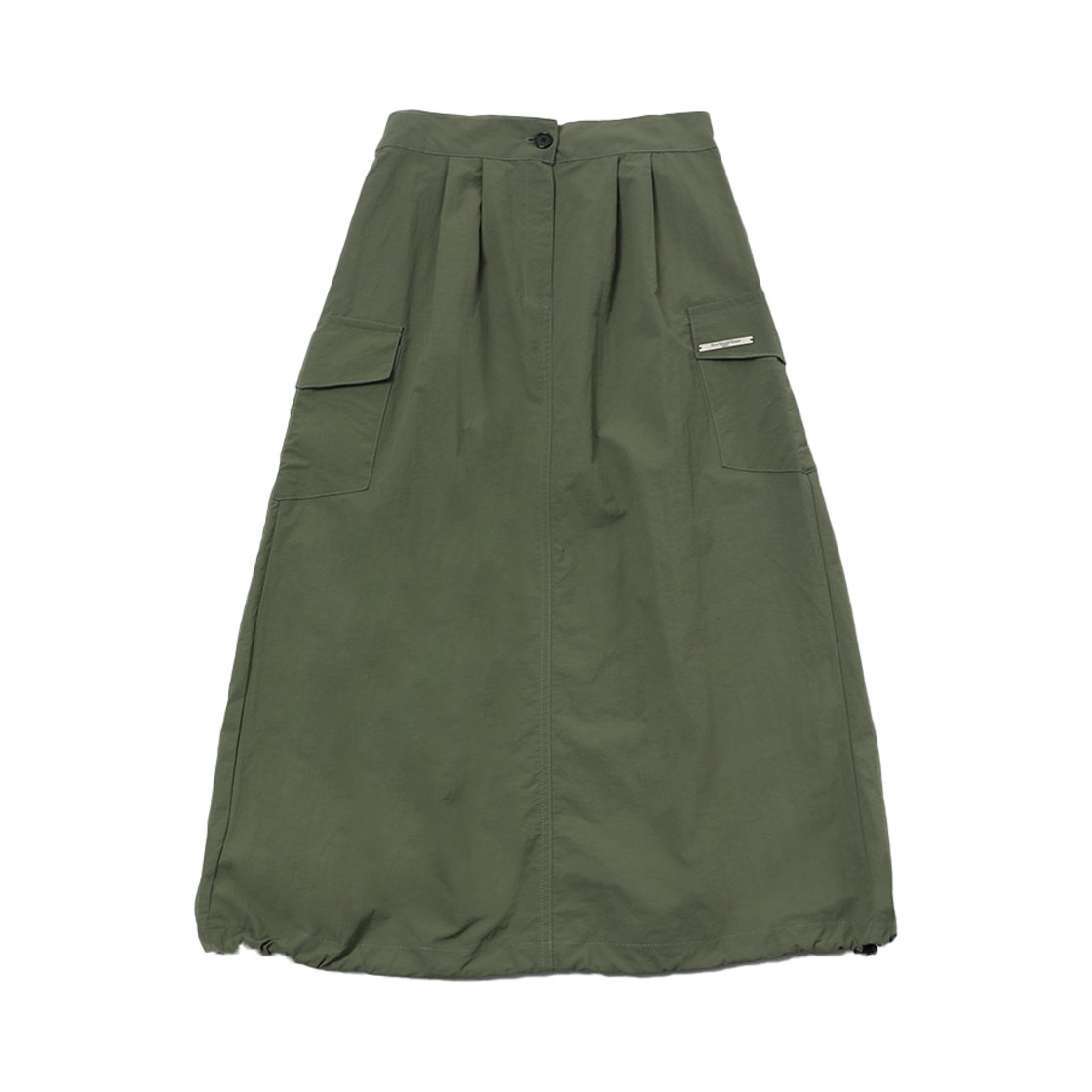 SR24SPSK02KKOS SLOW RECORD HOUSE Nylon Cargo Long Skirt Khaki