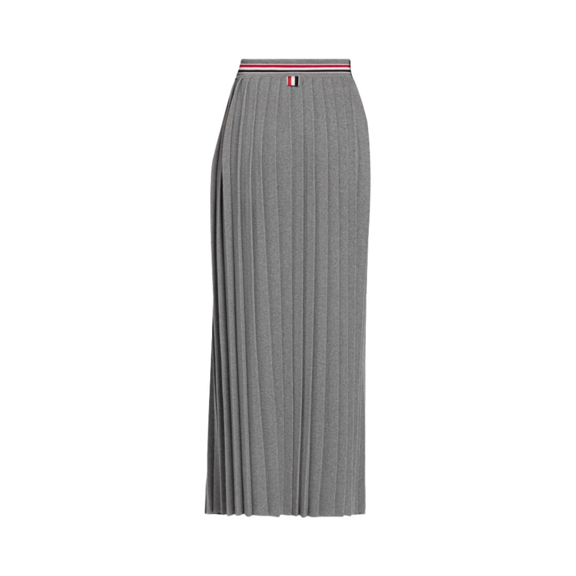(W) 톰브라운 코튼 스트라이프 플리츠 스커트 라이트 그레이((W) Thom Browne Cotton Stripe Pleated Skirt Light Grey) - 2