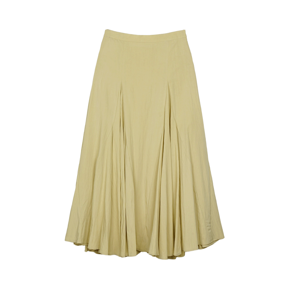 GBP00000ZF_61 Greenbutter Flare Section Long Skirt Olive
