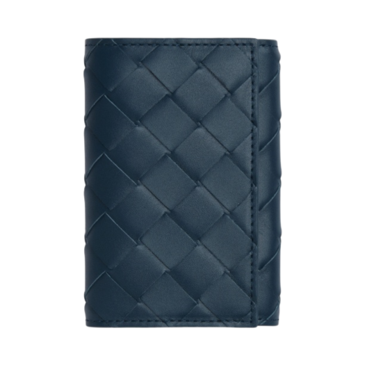 Bottega Veneta Key Pouch Deep Blue