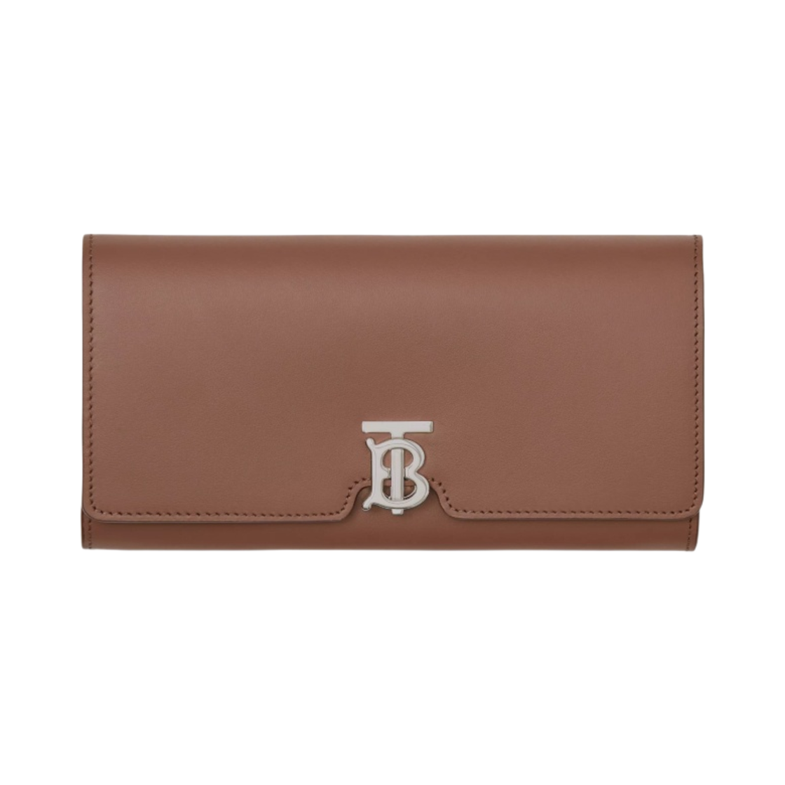 버버리 레더 TB 장지갑 몰트 브라운(Burberry Leather TB Continental Wallet Malt Brown) - 1
