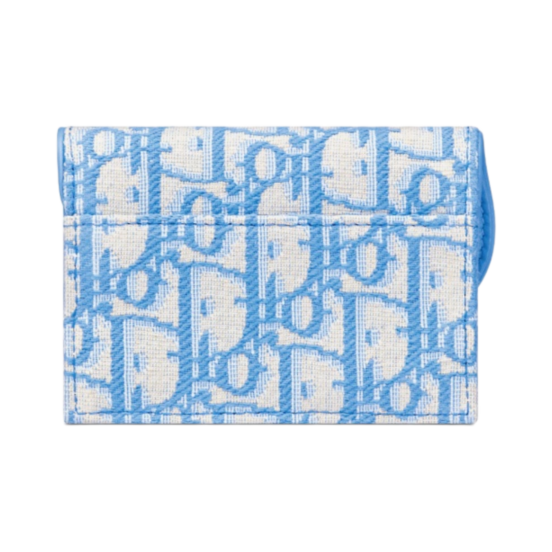 디올 새들 플랩 카드 홀더 콘플라워 블루 디올 오블리크 자카드(Dior Saddle Flap Card Holder Cornflower Blue Dior Oblique Jacquard) - 4