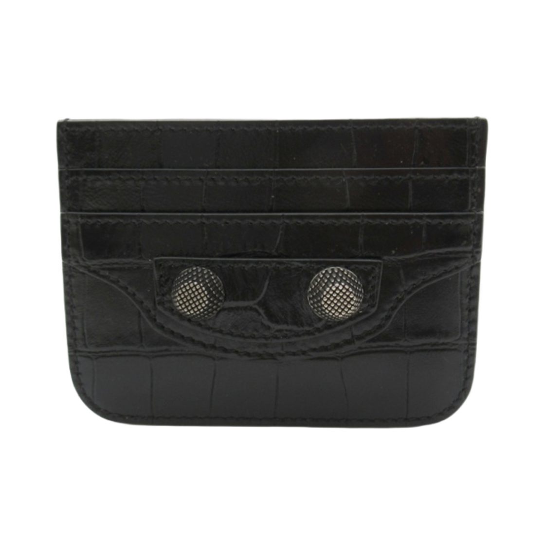 7151932AANA1000 Balenciaga Le Cagole Card Holder Black