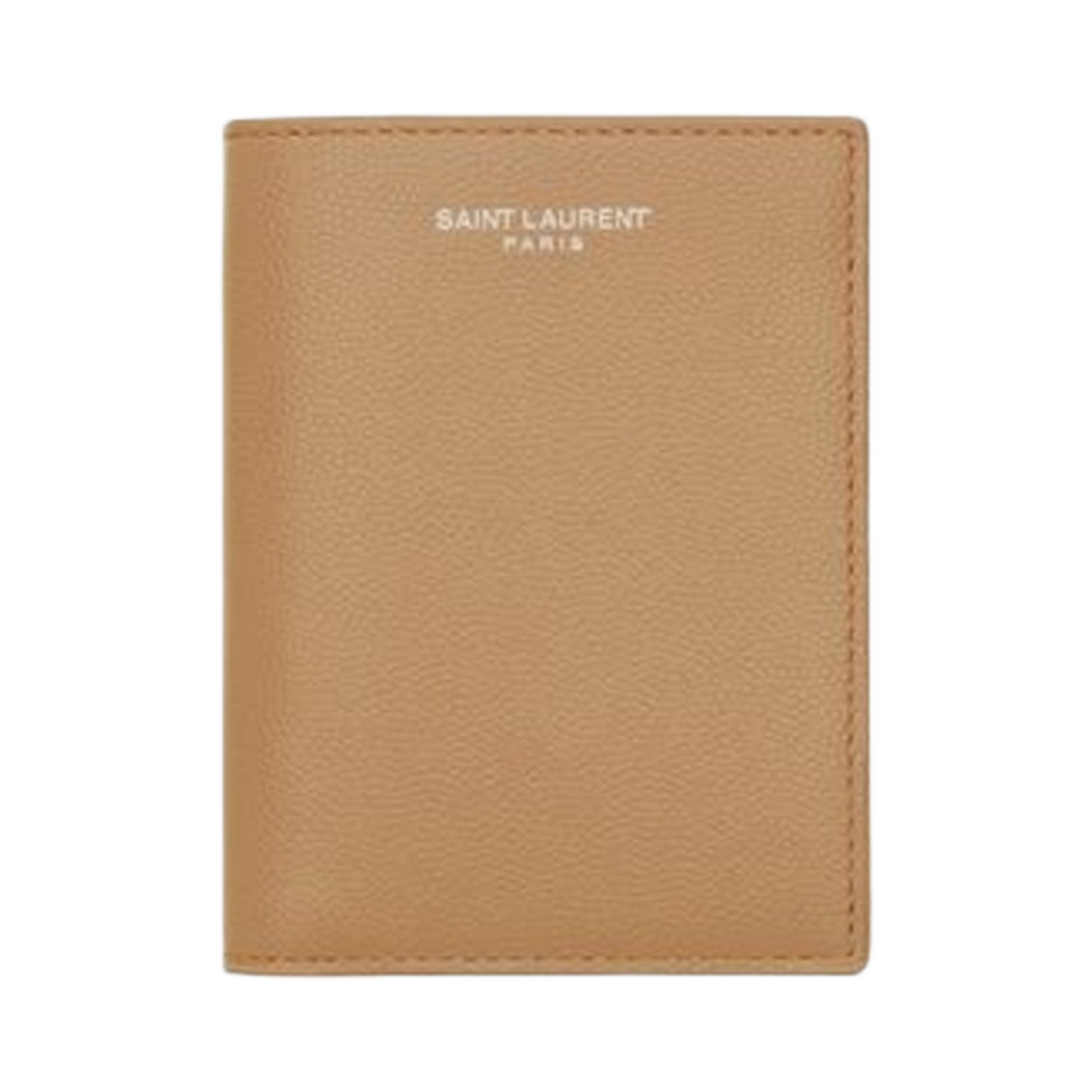 생로랑 파리 크레딧 카드 월렛 그레인 드 뿌드르 엠보스 레더 티크 우드(Saint Laurent Paris Credit Card Wallet in Grain De Poudre Embossed Leather Teak Wood) - 1