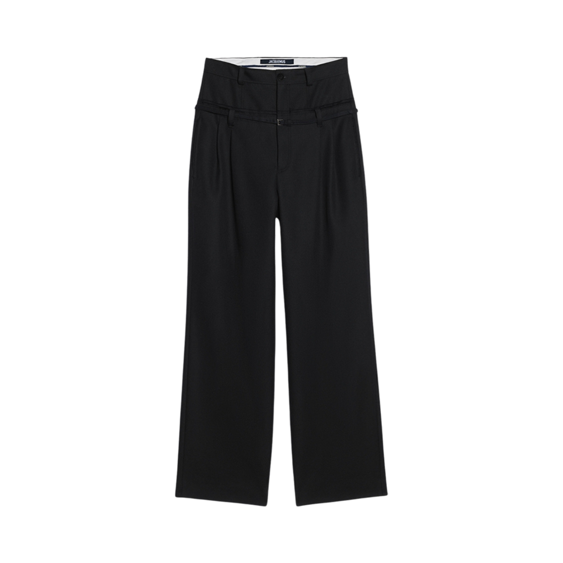 자크뮈스 르 판탈론 크리올로 벨티드 루즈 팬츠 블랙(Jacquemus Le Pantalon Criollo Belted Loose Pants Black) - 1