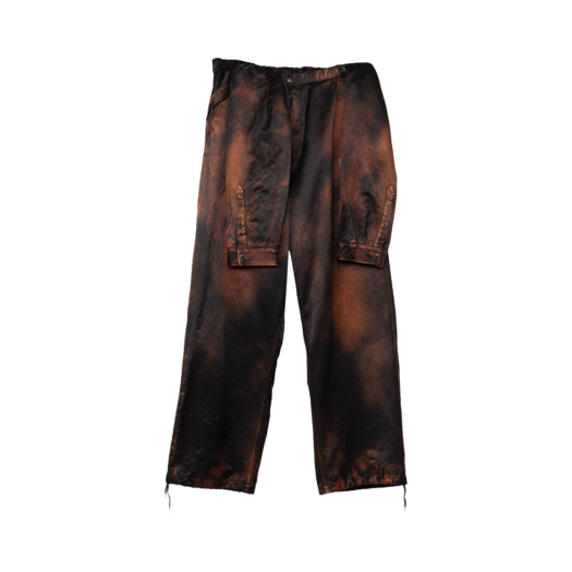 A11PT061-BLACK Maison Mihara Yasuhiro Shirt Combined Easy Pants Black