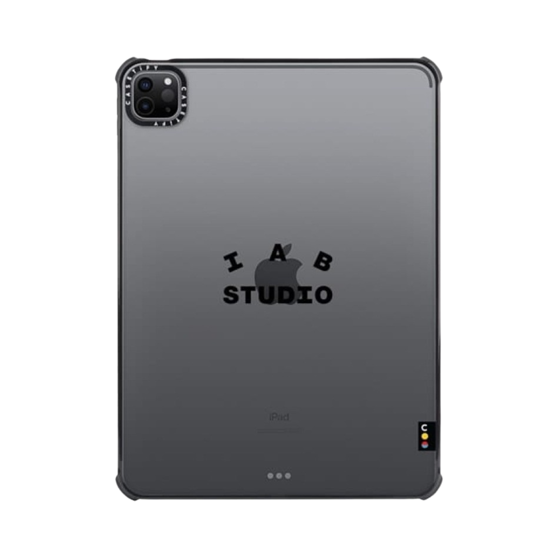 케이스티파이 x 아이앱 스튜디오 아이패드 싱글 블랙 로고 케이스 클리어(Casetify x IAB Studio iPad Single Black Logo Case Clear) - 1