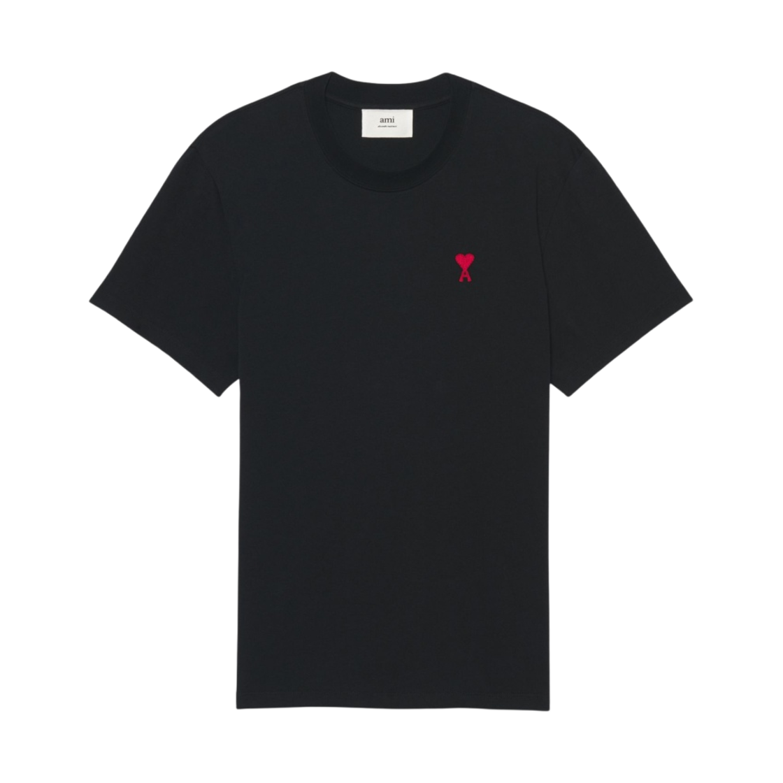 아미 스몰 하트 로고 티셔츠 블랙(AMI de Coeur T-Shirt Black)