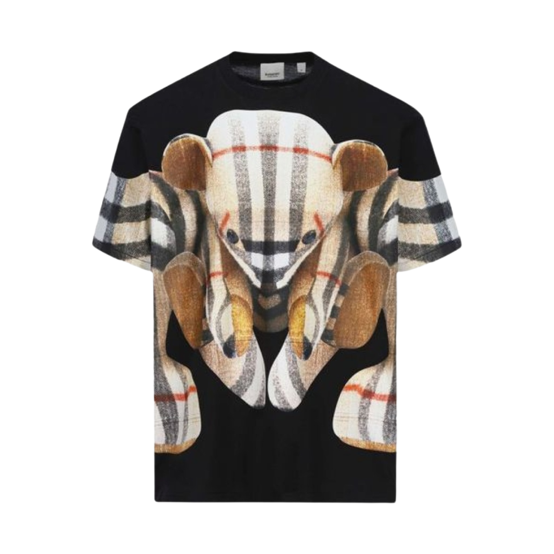버버리 토마스 베어 프린트 코튼 오버사이즈 티셔츠 블랙(Burberry Thomas Bear Print Cotton Oversized T-Shirt Black) - 1