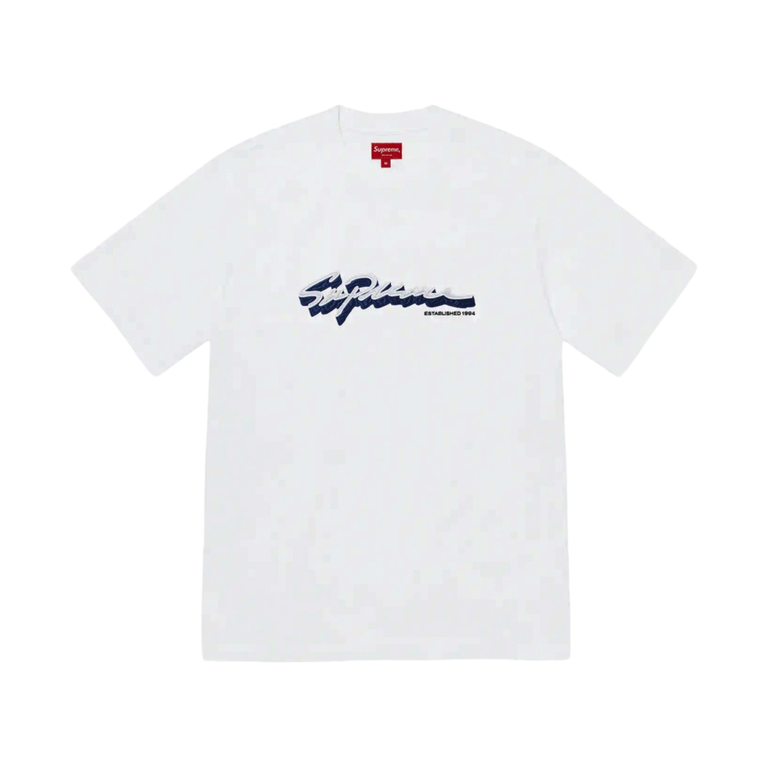 슈프림 쉐도우 스크립트 숏슬리브 탑 화이트 - 22FW(Supreme Shadow Script S/S Top White - 22FW) - 1