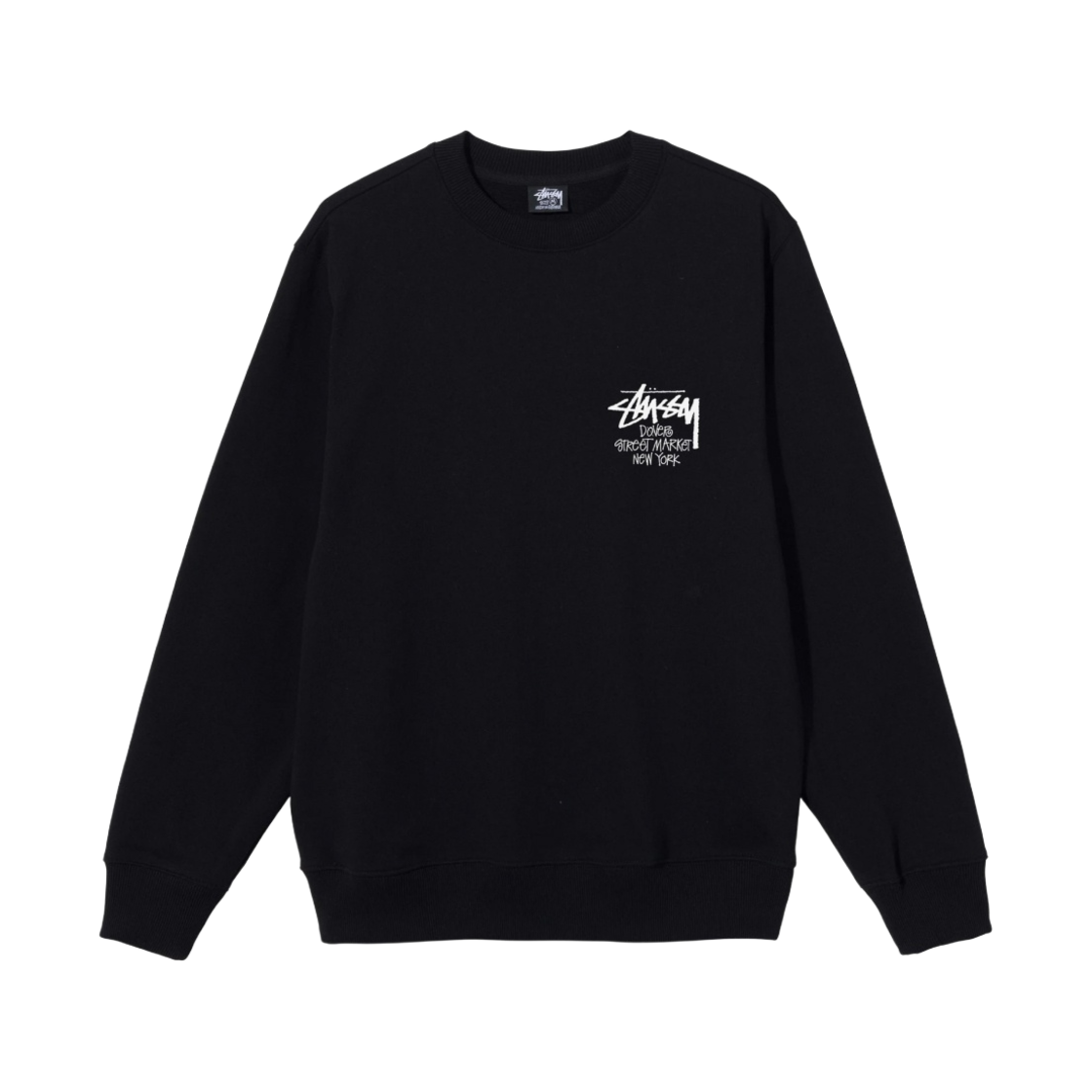 스투시 스탁 도버 스트리트 마켓 뉴욕 크루넥 블랙 2021(Stussy Stock DSM New York Crew Black 2021) - 2