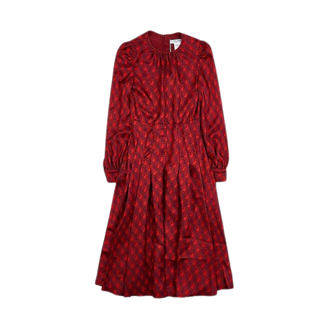 PAREO-007 (W) Max Mara Pareo Dress Dark Red