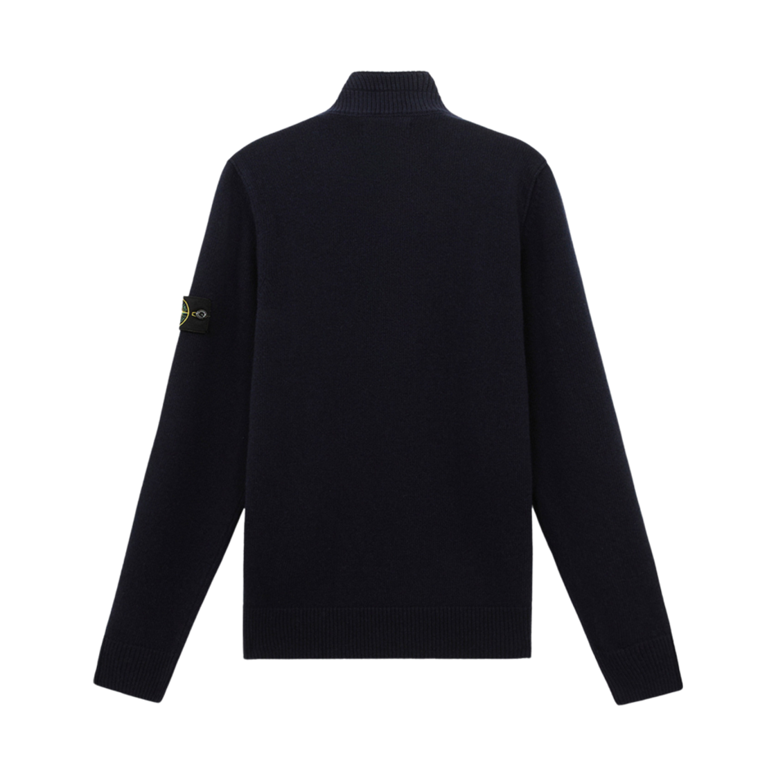 스톤 아일랜드 540A3 램스울 하프 지퍼 스웨터 위드 버튼 네이비 블루 - 24FW(Stone Island 540A3 Lambswool Half Zipper Sweater with Buttons Navy Blue - 24FW) - 2
