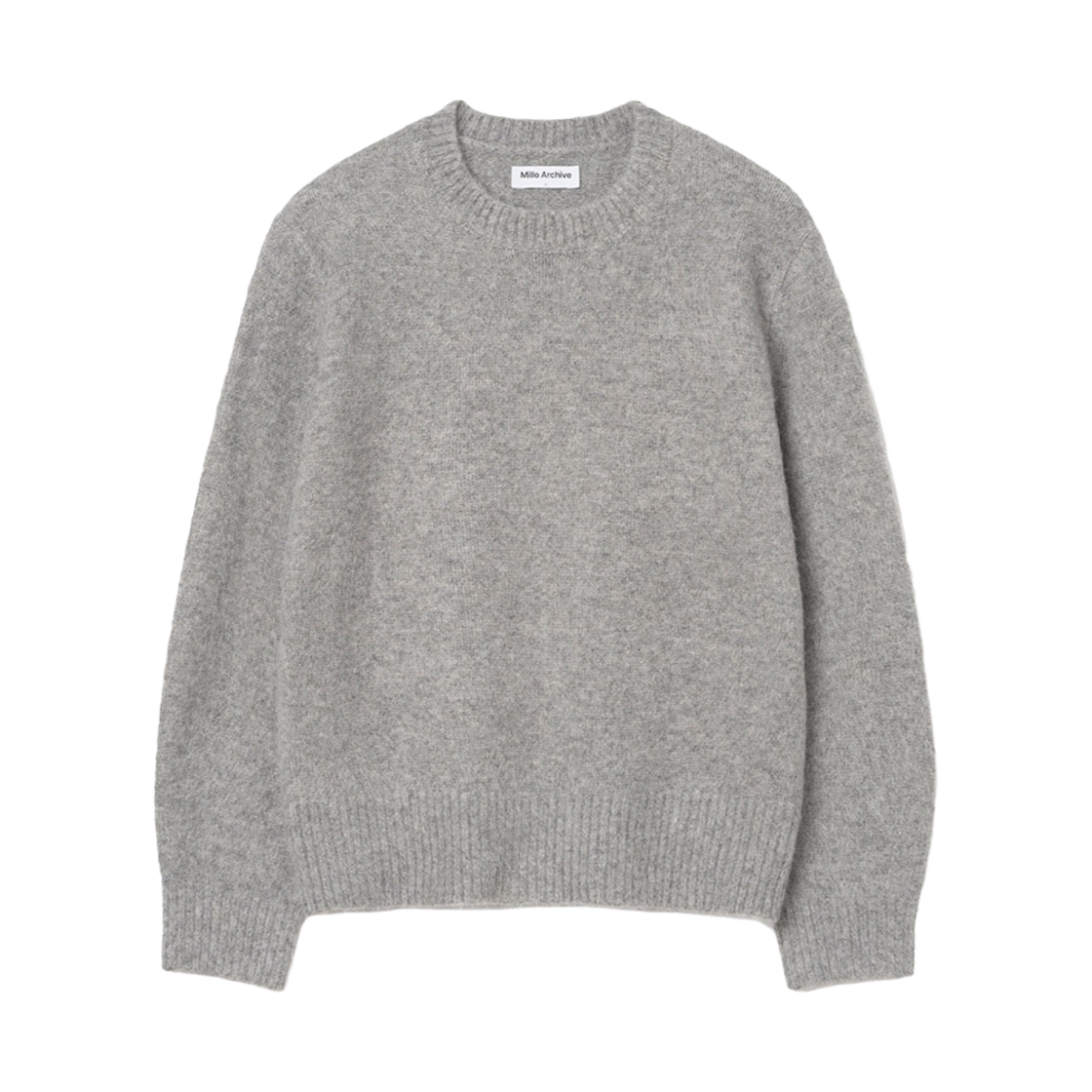 밀로 아카이브 크롭 실루엣 니트 멜란지 그레이(Millo Archive Crop Silhouette Knit Melange Gray)