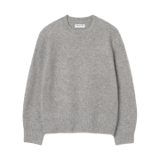 Millo Archive Crop Silhouette Knit Melange Gray