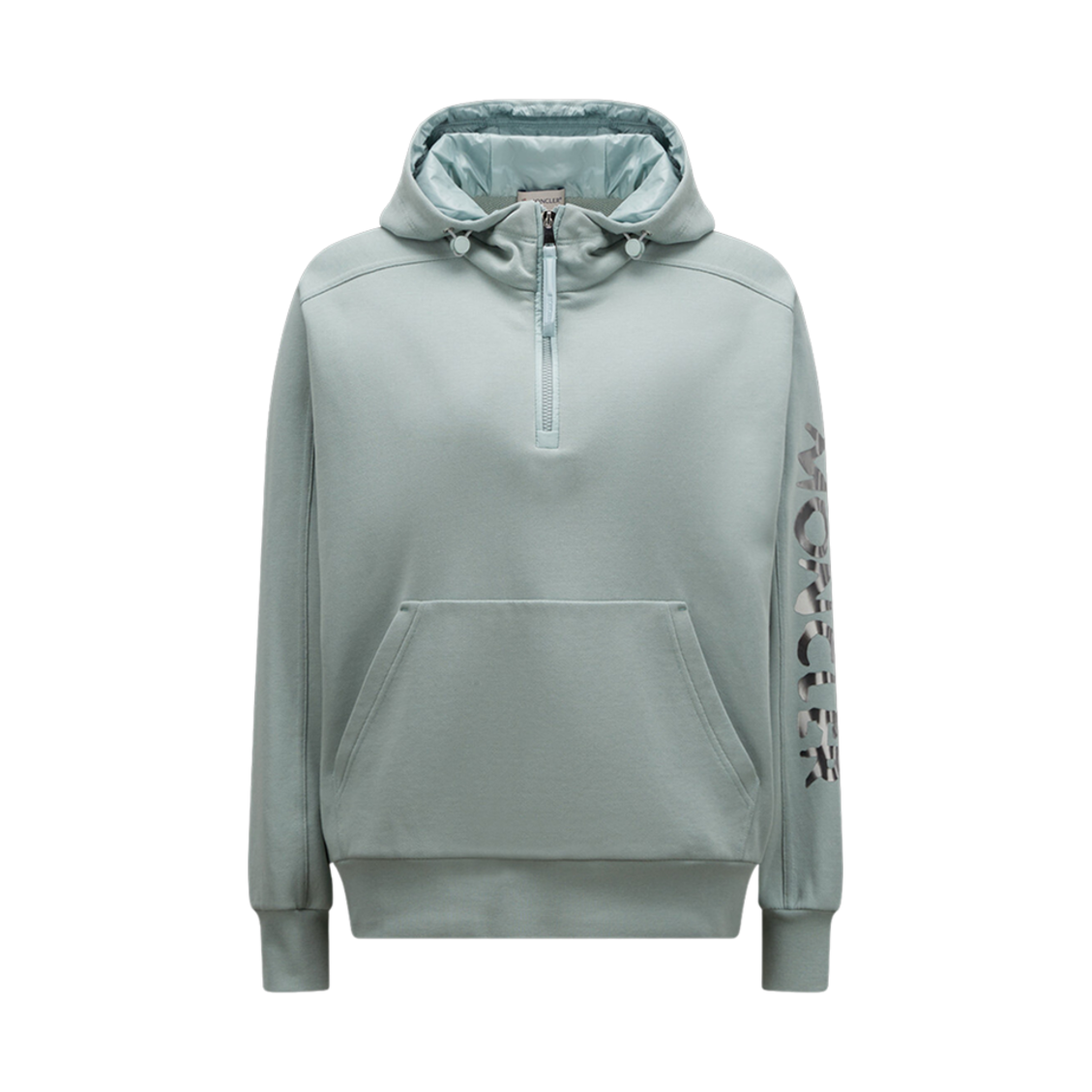 (W) 몽클레르 로고 후드 아쿠아 그린 - 23SS((W) Moncler Logo Hoodie Aqua Green - 23SS) - 1