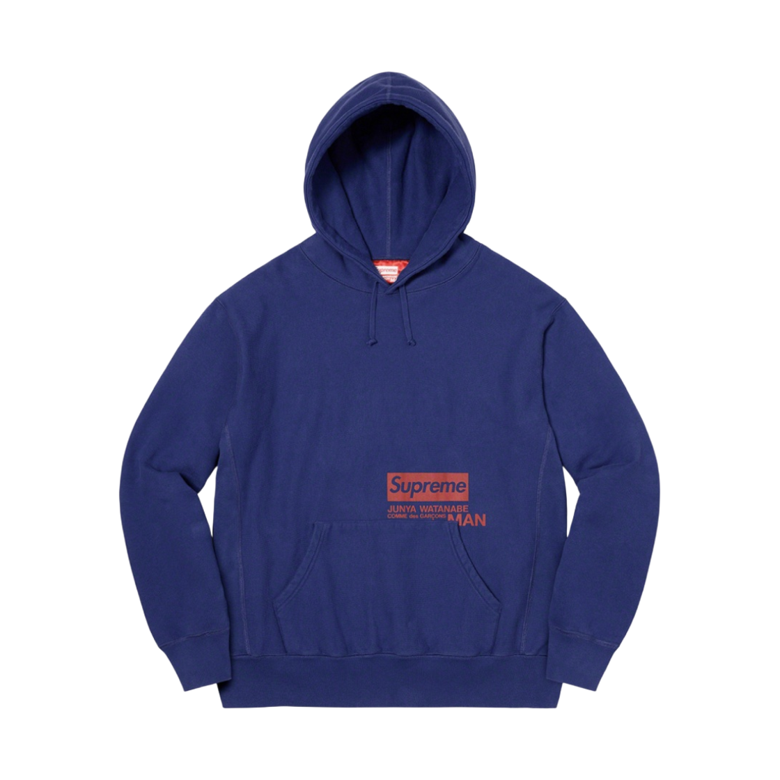 슈프림 x 꼼데가르송 준야 와타나베 맨 후드 스웨트셔츠 로얄 - 21FW(Supreme x Comme des Garcons Junya Watanabe Man Hooded Sweatshirt Royal - 21FW)