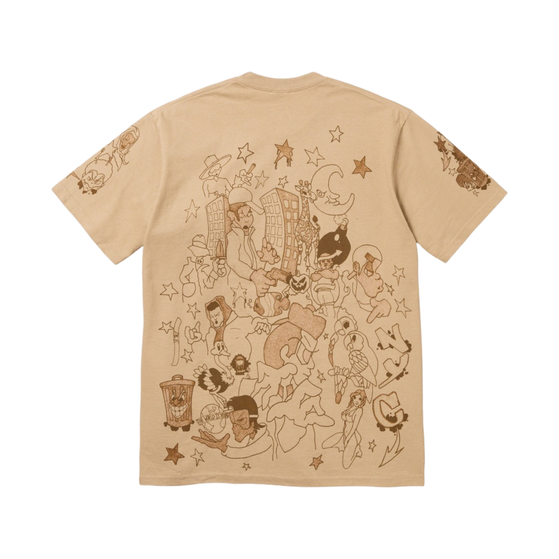 슈프림 다운타운 티셔츠 카키 - 23FW(Supreme Downtown T-Shirt Khaki - 23FW) - 2