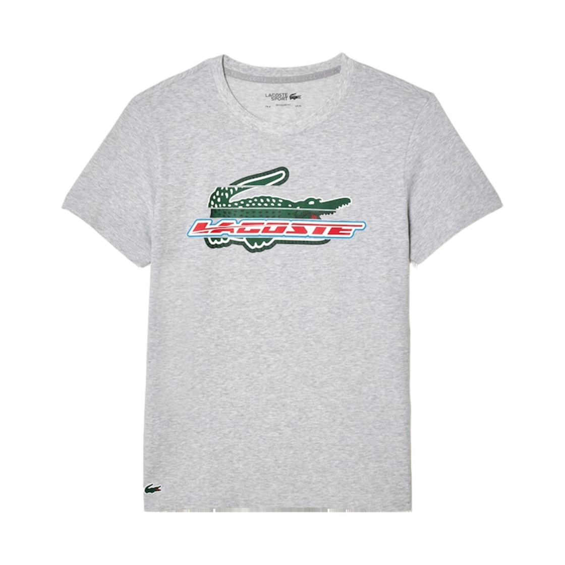 라코스테 뉴 아트 워크 티셔츠 그레이 신(Lacoste New Art Work T-Shirt Grey Chine) - 1