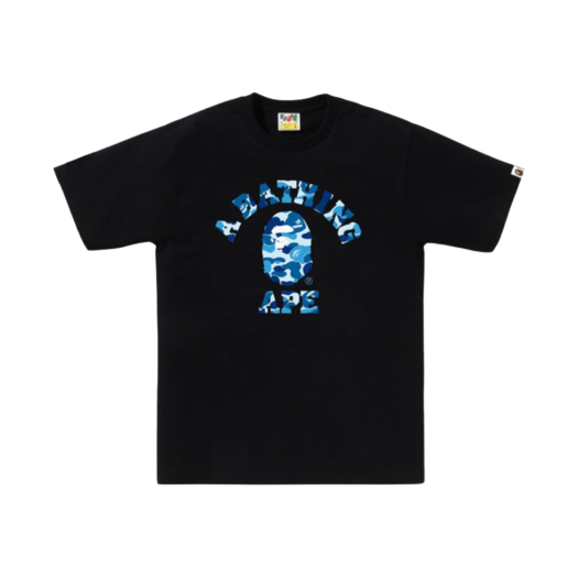 - BAPE ABC Camo College T-Shirt Black Blue
