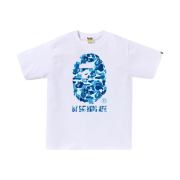 BAPE ABC Camo By Bathing Ape T-Shirt White Blue