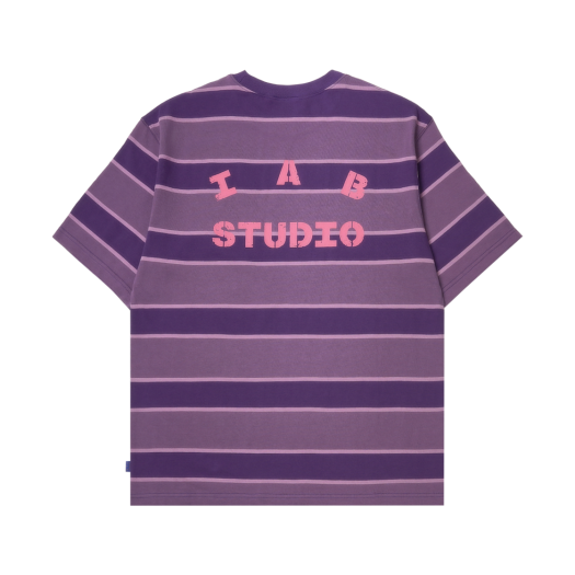 IAB Studio x Arcane Jinx Striped T-shirt Purple Stripe Pink