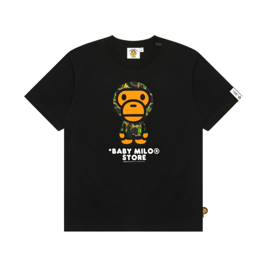 0MXTEW0437XXO (W) BAPE Milo Regular Fit T-Shirt Black