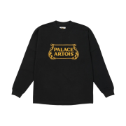 Palace x Stella Artois Drop Shoulder Long Sleeve Black - 21SS