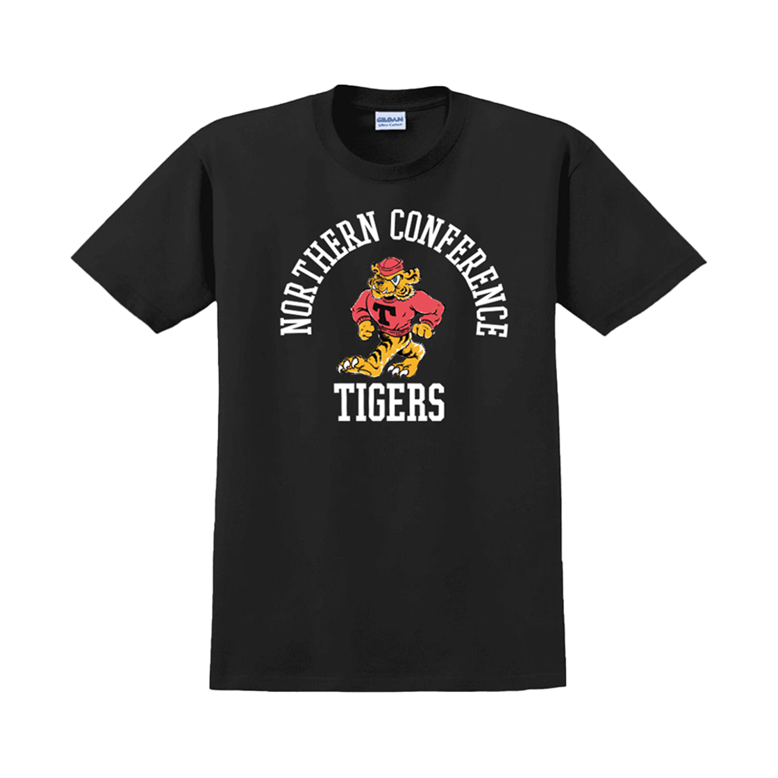 Gildan X 아메리칸 컬렉션 타이거 블랙(Gildan X American Collection Tiger T-Shirt Black)
