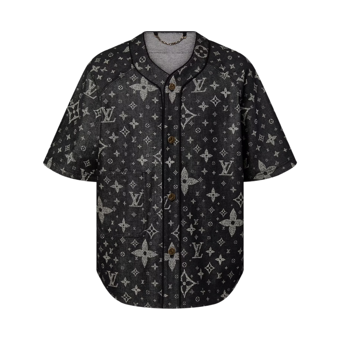 루이비통 모노그램 데님 베이스볼 셔츠 블랙