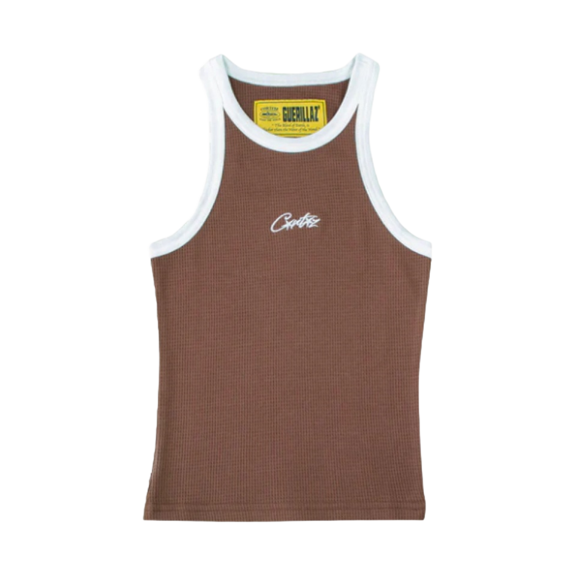 (W) 코르테이즈 콘트라스트 탱크탑 브라운((W) Corteiz Contrast Tank Top Brown) - 1