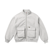 Supreme Cargo Pocket Zip Up Sweatshirt Heather Grey - 23FW